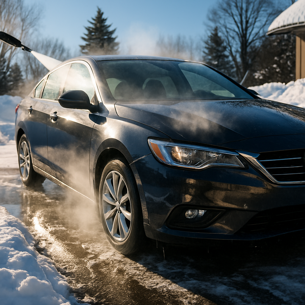 Laver sa voiture en hiver : conseils pour éviter le gel et préserver la peinture