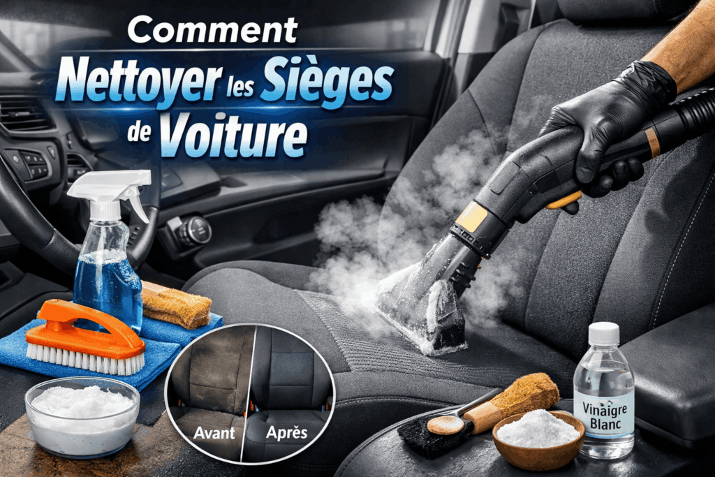 Comment nettoyer les sièges e voiture, photo nettoyage siège voiture, photo avant après nettoyage siège voiture, laver siège auto