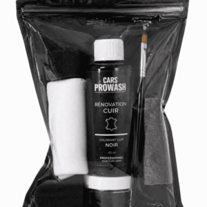 Kit rénovation cuir automobile noir